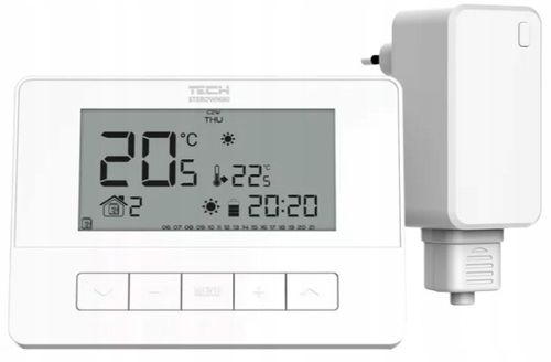 STEROWNIK REGULATOR TERMOSTAT POKOJOWY T-4.2 BEZPRZEWODOWY TYGODNIOWY TECH na Arena.pl