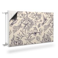 Magnetyczna MATA Na Grzejnik Ptaki Kwiaty Rośliny 90cm x 60cm