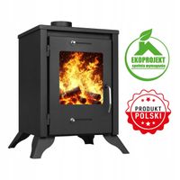 PIEC KOZA PIECYK KOMINEK ECO STALOWY KOZA ZEFIR 6,8KW WOLNOSTOJĄCY