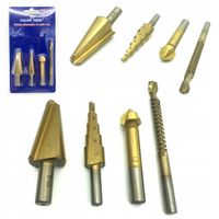 Zestaw wierteł uniwersalnych 4 szt d0 stali wiertła stopniowe frezujące Wwa