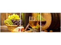 90 80CM OBRAZ T3 ELEM BIAŁE CZERWONE DRUK ŚCIENNY