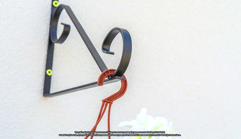 Wieszak ścienny - płaskownik Uchywt na doniczkę zdjęcie 4