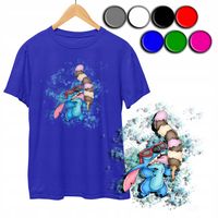 KOSZULKA DZIECIĘCA T-SHIRT Z NADRUKIEM - STICH STICZ KOLORY - XXXS 86-92