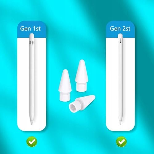 3X KOŃCÓWKA KOMPATYBILNA Z OŁÓWKIEM APPLE PENCIL RYSIK 1 2 GENERACJI BIAŁE na Arena.pl
