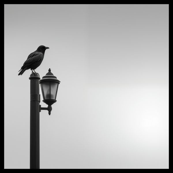 Plakat 60x60cm Samotny Postój Kruka zdjęcie 2