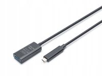 Kabel przedłużający aktywny DIGITUS DA-73113, USB 3.2 Gen2, 10Gbps, USB-C -