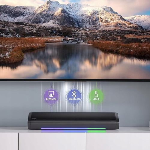 Saiyin Soundbar telewizyjny z subwooferem, 43 cm 2.1ch Surround Sound na Arena.pl