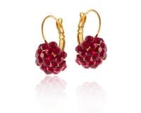 kolczyki z kryształkami preciosa (p8126au-siam)