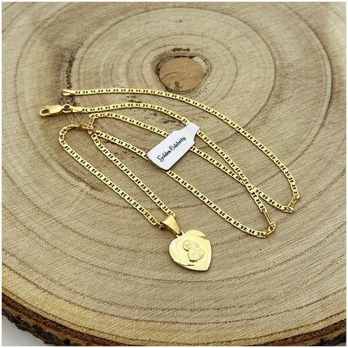 PREZENT NA KOMUNIĘ CHRZEST DLA DZIEWCZYNKI ZŁOTY ŁAŃCUSZEK Z MEDALIKIEM 925 na Arena.pl