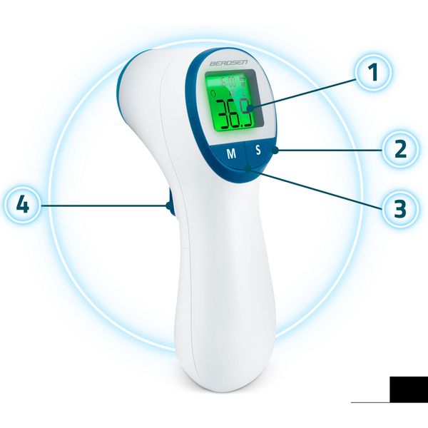 Termometr bezdotykowy na podczerwień BD-100 Berdsen zdjęcie 12