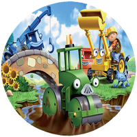 Opłatek na tort Bob Budowniczy