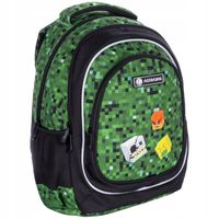 Plecak szkolny wielokomorowy Minecraft AstraBag zielony 20 l