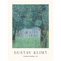 2 x Plakat 80x60 Gustaw Klimt wiejski domek stodoła reprodukcja BOHO 20 WZO