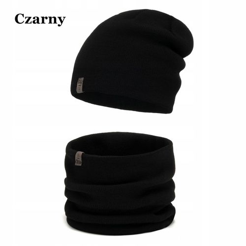 MODNY ciepły KOMPLET MĘSKI CZAPKA + KOMIN TUBA na jesień i zimę kolor M2 na Arena.pl