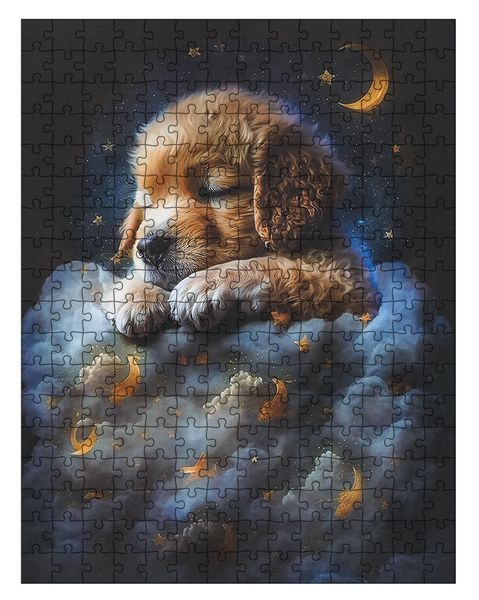 Zestaw Puzzli 300El. Piesek W Chmurach zdjęcie 1