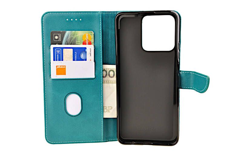 Etui portfel Wallet do Realme C51 zielony zdjęcie 3
