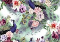 FOTOTAPETA kwiaty ptaki róże do sypialni 350x245
