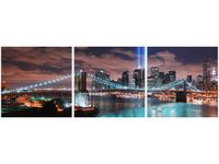 90 80CM OBRAZ T3 ELEM PANORAMA MANHATTANU DRUK ŚCIENNY