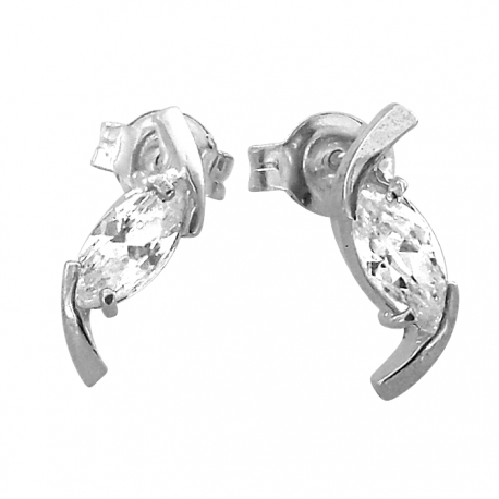 SREBRNY KOMPLET ŁEZKI Z DUŻYMI CYRKONIAMI PRÓBA SREBRA 925 na Arena.pl