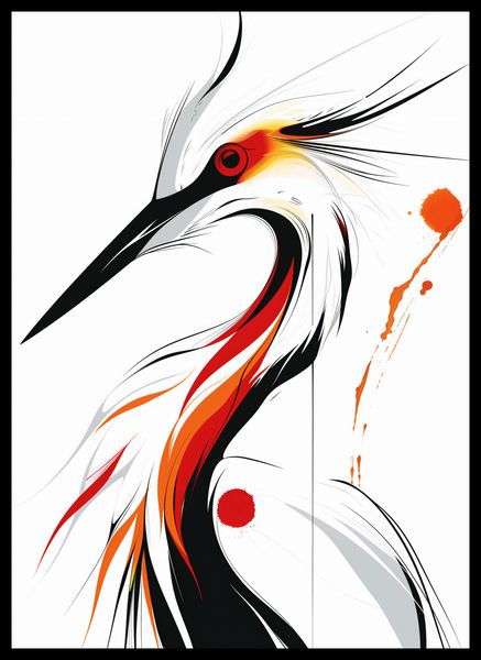 Plakat 39,5x55cm Bocian zdjęcie 2