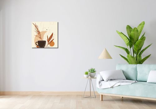 Obraz 50x50cm Poranna Kawowa Muza na Arena.pl