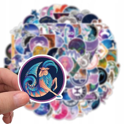 NAKLEJKI STICKERS BOMB MIX ZODIAK WLEPY 100 SZT na Arena.pl
