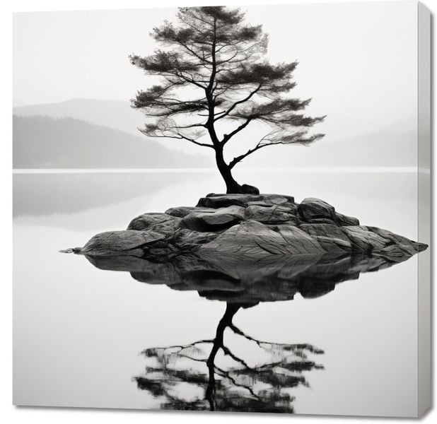 Obraz 90x90cm Samotne Drzewo zdjęcie 1