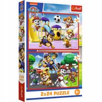 TREFL 34434 Puzzle 2x24 Psi dzień zabaw / Paw Patrol