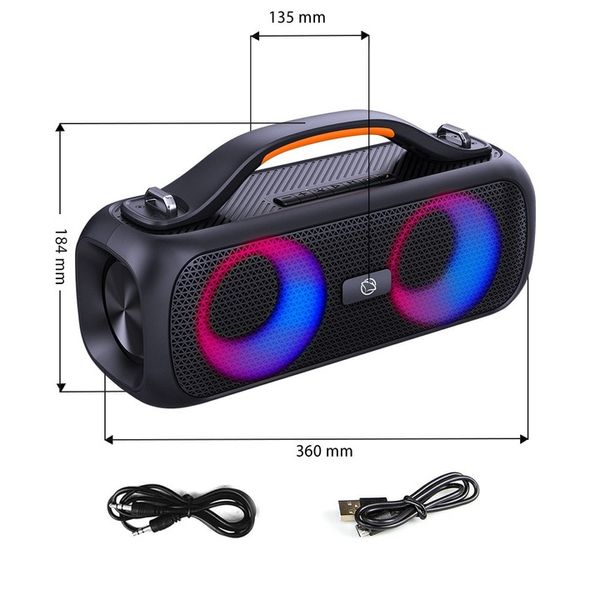 Głośnik Bluetooth Przenośny MANTA SPK216 USB GOODRAM 32GB XBASS Radio TWS zdjęcie 3