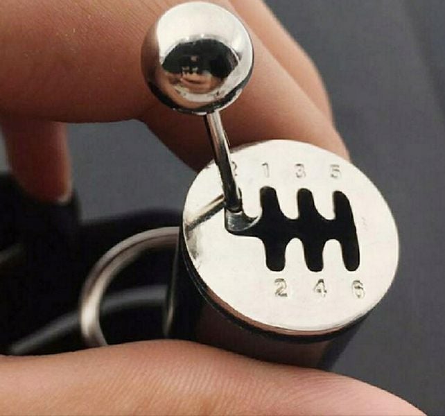 Breloczek do Klucz skrzynia biegów Shift Silver Drag Street Wyścig Samochód zdjęcie 6