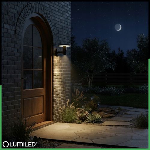 Lampa Ogrodowa LED Zewnętrzna Kinkiet Elewacyjny Ścienny 12W 3 BARWY na Arena.pl