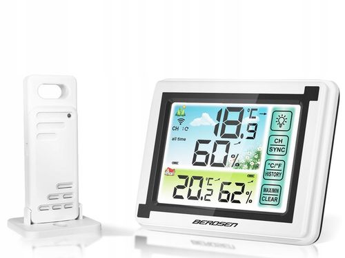 BEZPRZEWODOWA STACJA POGODOWA POGODY HIGROMETR + CZUJNIK na Arena.pl