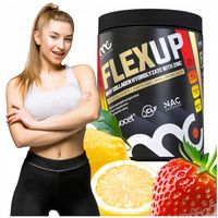 Kolagen Glukozamina Hydrolizat Muscle Clinic FlexUp 400g Truskawka-Cytryna