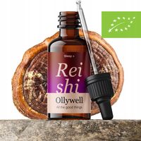 BIO Polska Lakownica żółtawa Ollywell Reishi Krople Moc Ekstrakt Adaptogen