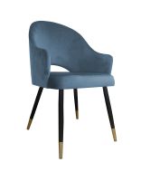 Krzesło Velvet noga czarna/złota BL06