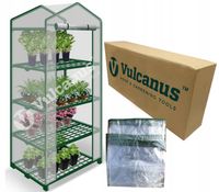 Mini Szklarnia Na Balkon 4 Półki Regał Folia Do Uprawy Roślin Ssklarenka