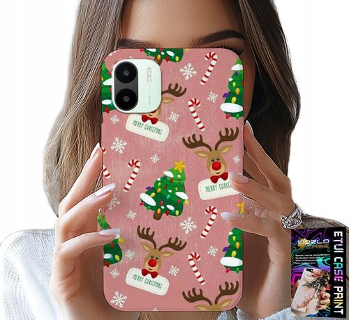 ETUI DO XIAOMI REDMI A2 - ŚWIĄTECZNE RENIFERY CHOINKI LASKA WZORY na Arena.pl