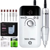 FREZARKA DO PAZNOKCI MANICURE PEDICURE MOCNA PROFESJONALNA ZESTAW FREZÓW