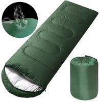 ŚPIWÓR TURYSTYCZNY MUMIA KOŁDRA 2w1 KAPTUR POKROWIEC CIEPŁY LEKKI 210x75 CM