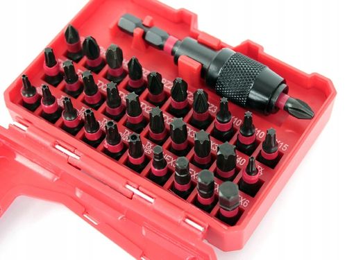 ZESTAW BITÓW UDAROWYCH BITY KOŃCÓWKI 32el na Arena.pl