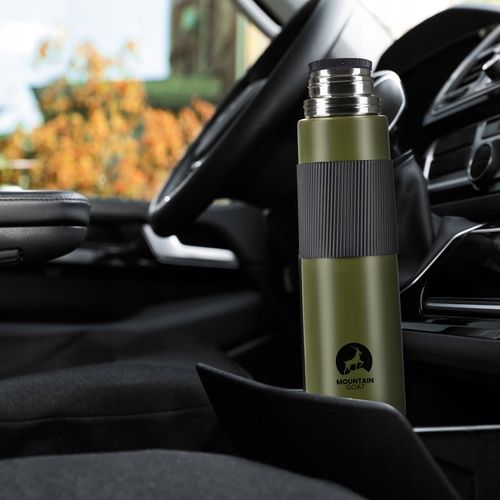 TERMOS TURYSTYCZNY NA HERBATĘ KAWĘ PRÓŻNIOWY SZCZELNY STAL NIERDZEWNA 1L na Arena.pl