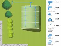 Kropelkowy system nawadniania do tunelu 4m - 32p