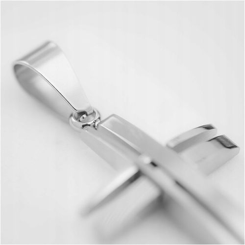 Wisiorek męski zawieszka krzyżyk stal chirurgiczna 316L z grawerem BLINGART na Arena.pl