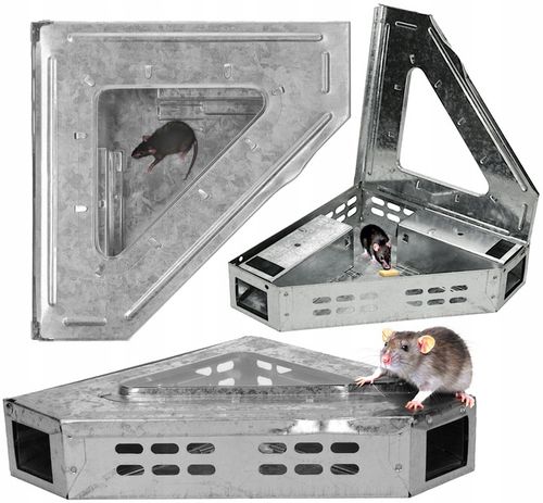 MYSZOŁAPKA ŻYWOŁAPKA PUŁAPKA NA MYSZY SZCZURY CHWYTACZ ODS2 WYTRZYMAŁA na Arena.pl