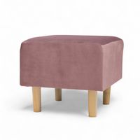 Różowy Podnóżek do fotela Pufa Stołek