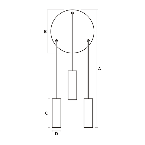 NOWOCZESNE LAMPY WISZĄCE LOFT TUBA 3P 05/3PB na Arena.pl