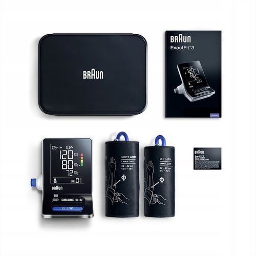 CIŚNIENIOMIERZ NARAMIENNY BRAUN EXACTFIT 3 BUA6150 2MANKIETY ETUI ARYTMIA na Arena.pl