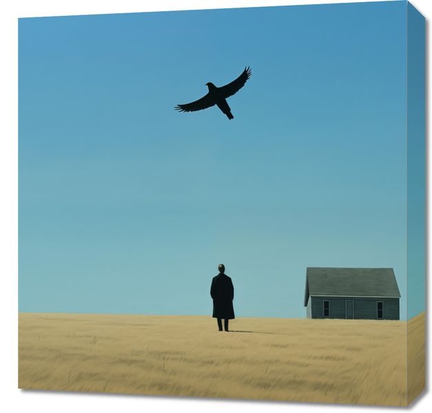 Obraz 60x60cm Samotny i Wolny zdjęcie 1