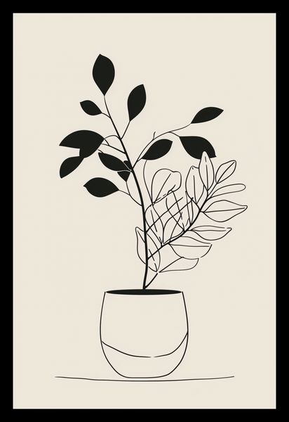 Plakat 20x30cm Prostota Doniczki zdjęcie 2