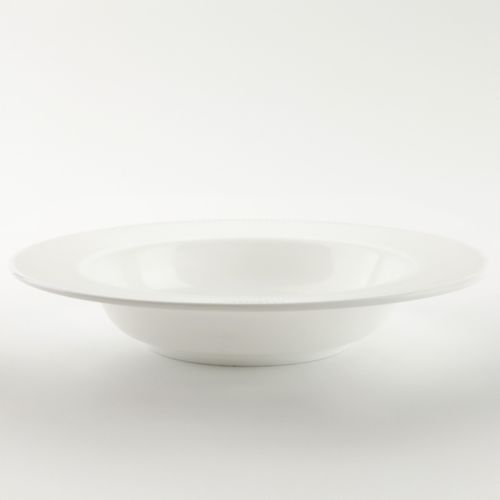 6xTALERZ GŁĘBOKI 24CM TŁOCZONY BRZEG BIAŁY DO ZUPY KARBOWANY ELEGANCKI OPAL na Arena.pl